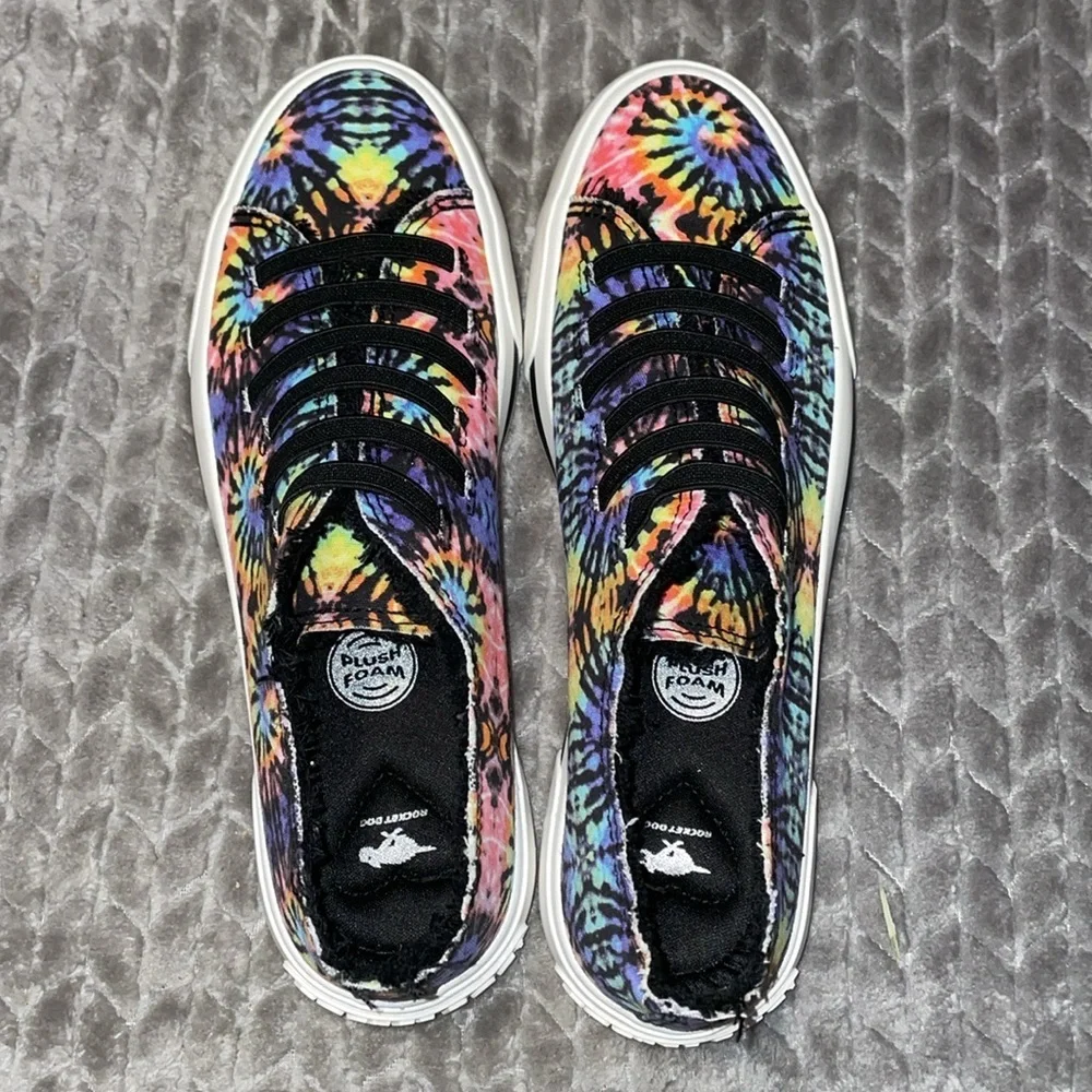 Rocket Dog Multicolor Tie-Dye Slip-On Sneakers Women’s Size 8